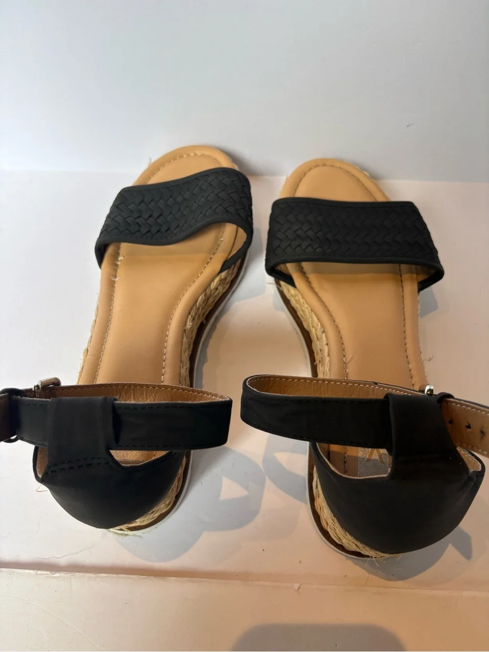 Dolce Vita Women’s Black Woven Espadrille Platform Sandals Size 10